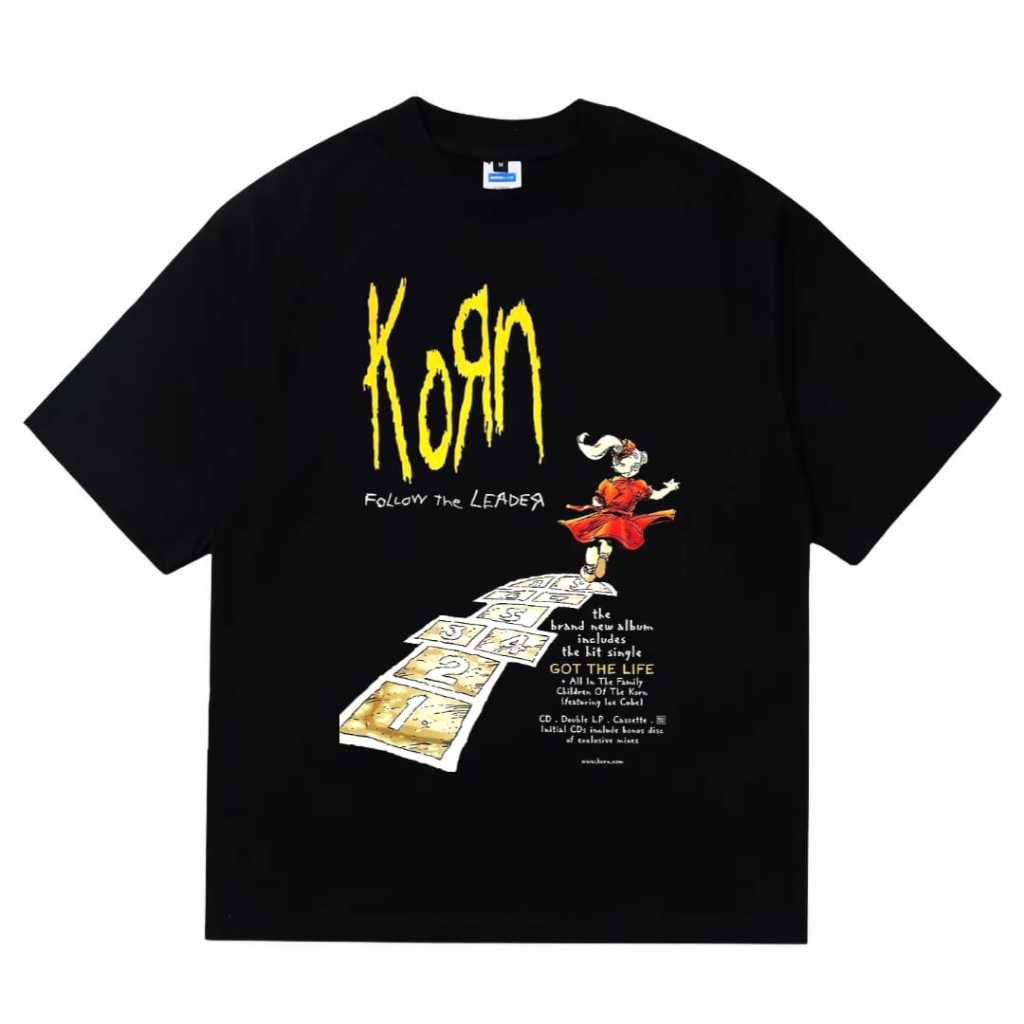 Putih Nebula Tshirt Korn Vintage เสื้อยืดแขนสั้นสีขาว