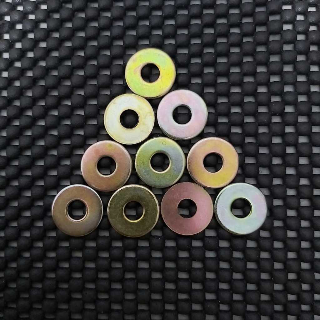 CONTENTTS 50 ชิ้น - M6x18 Plate Ring / M6 x 18 แหวนจาน (แหวนสําหรับน็อต 10 ตัว) เส้นผ่านศูนย์กลาง 6 