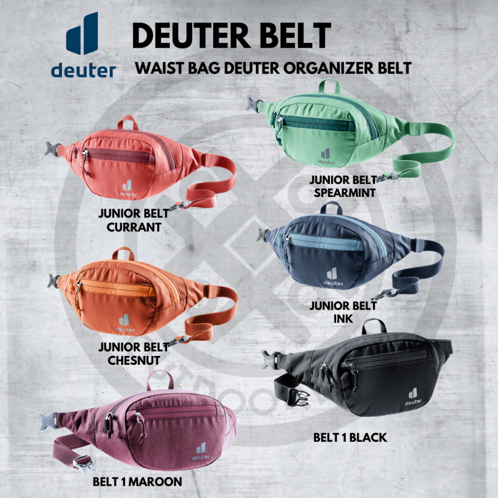 Deuter JUNIOR BELT กระเป๋าเข็มขัดคาดเอว สําหรับเดินทาง ของแท้ 100% | กระเป๋าคาดเอว จัดระเบียบเข็มขัด สําหรับเด็ก