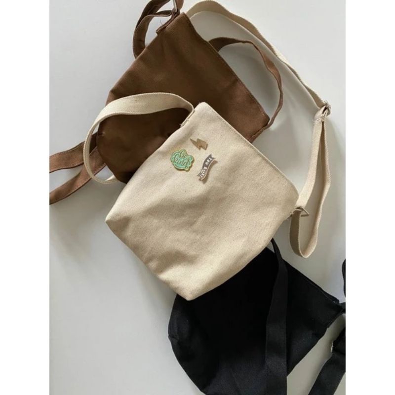 ORIGINAL CANVAS MINI POCKET SLING BAG. 3D 3D