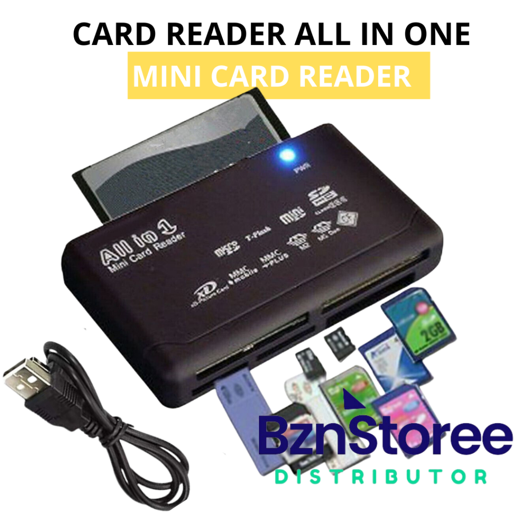 เครื่องอ่านการ์ด Sd XD MMC MS CF SDHC TF Micro Sd M2 เป็น USB 2.0 การ์ดรีดเดอร์ All in One (Micro Sd CF XD Card, Compact Flash) Sd XD MMC MS CF SDHC TF Micro อะแดปเตอร์ SD M2