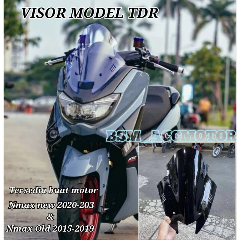 Visor Nmax กระจกบังลม รุ่น TDR Fin/Ocito Nmax New 2020-2023 / Nmax เก่า 2015-2019 ชิวหน้า Winsil Nmax คุณภาพดีที่สุด BSM
