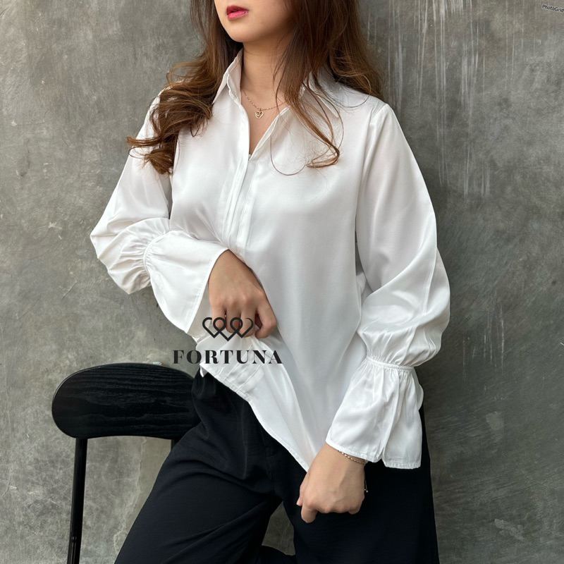 Pixy Zipper Top Satin by FORTUNA