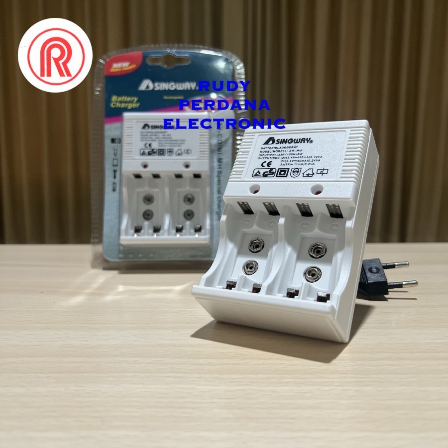 เครื่องชาร์จ CASH UNIVERSAL BATTERY CHARGER CONTENTS 4 ช่อง A2 AA A3 AAA BOX 9V