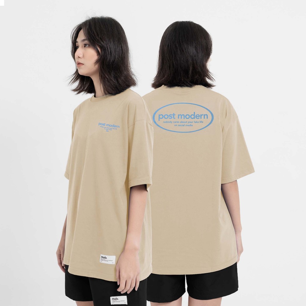 Mailo - เสื้อยืด Oversize Beige Oblivious