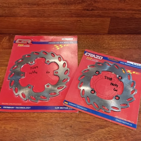 CB150R แผ่นดิสก์หน้า/หลังเก่า FIRE PATTERN มาตรฐานรถจักรยานยนต์ DIAMETER - CZR