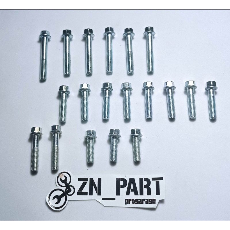 MESIN SET OF BOLT - ENGINE BLOCK BOLTS SUZUKI SATRIA 2-STOKE / R RU DUMBA LSCM / OLD / 120 NZL PARK 