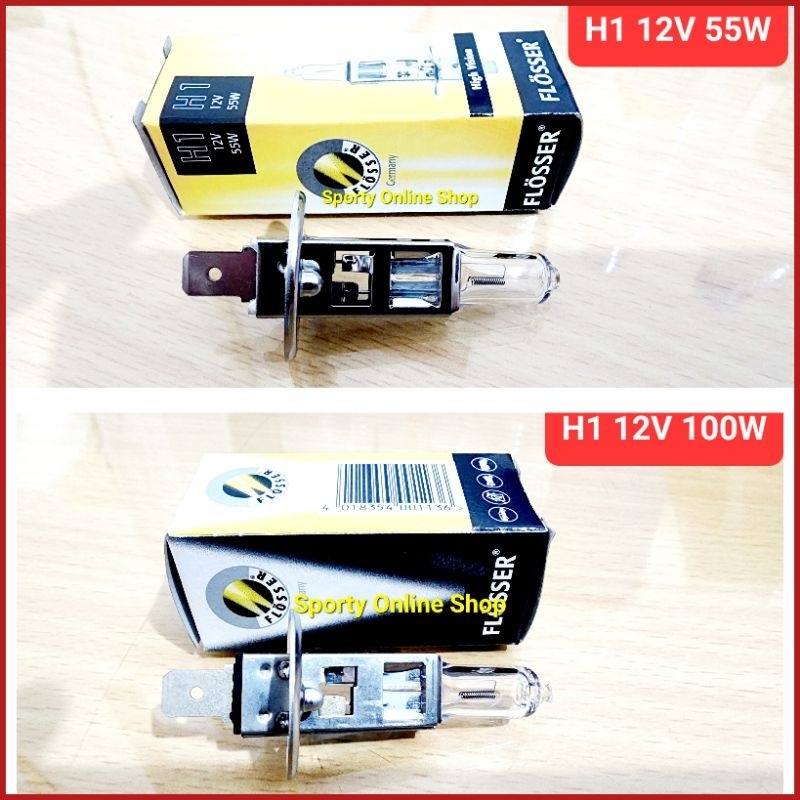 หลอดฮาโลเจน H1 55W 12V / H1 12V 100W Flosser
