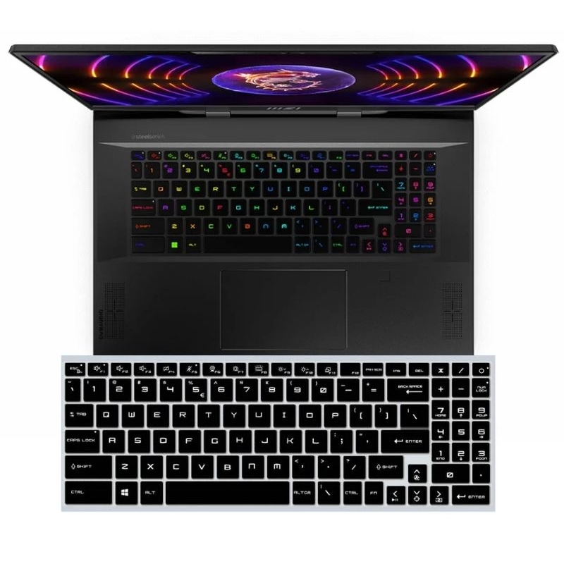 ฟิล์มกันรอยคีย์บอร์ด MSI GL66, Cyborg 15, BRAVO 15, GF76, GL76, Stealth 16, Warior GF66 2021 Raider 