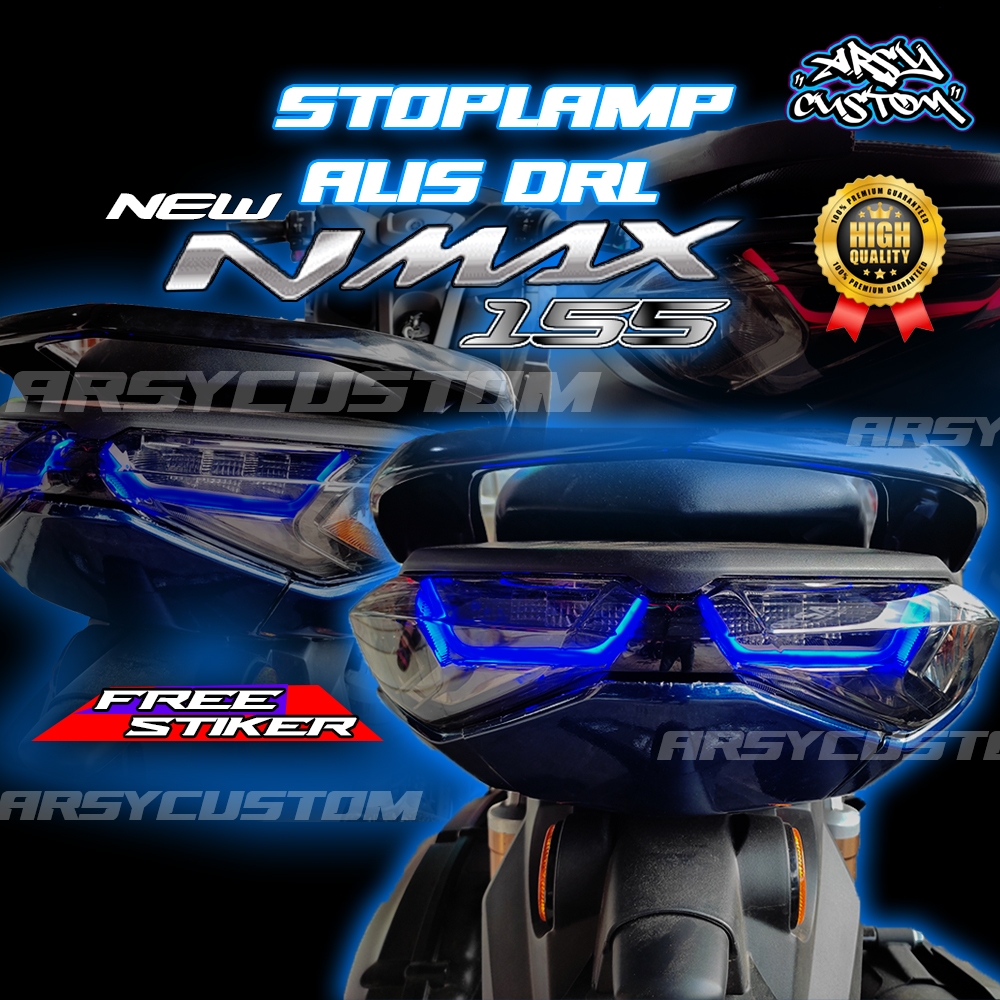Nmax ใหม ่ 2020 2021 2022 2023 Eyebrow Light Slim ยืดหยุ ่ นไฟท ้ ายเบรคหยุด Yamaha Nmax ใหม ่