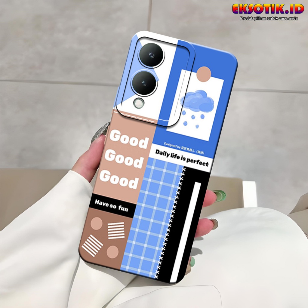 VIVO Y17S กรณี Eksotik.id VIVO Y17S ปลอก VIVO Y17S ซิลิโคนโทรศัพท์มือถือผิวอุปกรณ์เสริม Hardcase Sof