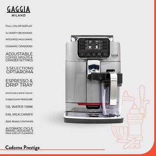 Gaggia Cadorna Prestige Automatic Espresso Machine/Mesin Kopi Otomatis