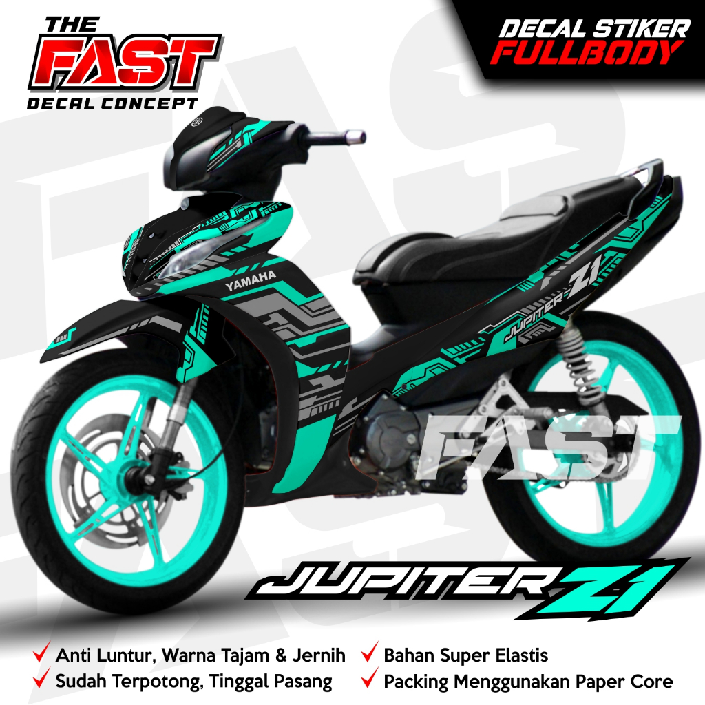 Decal Jupiter Z1 Cool Fullbody Decal สติกเกอร์ Striping Variation Jupiter Z1 2013-2019 Cool กราฟิก F