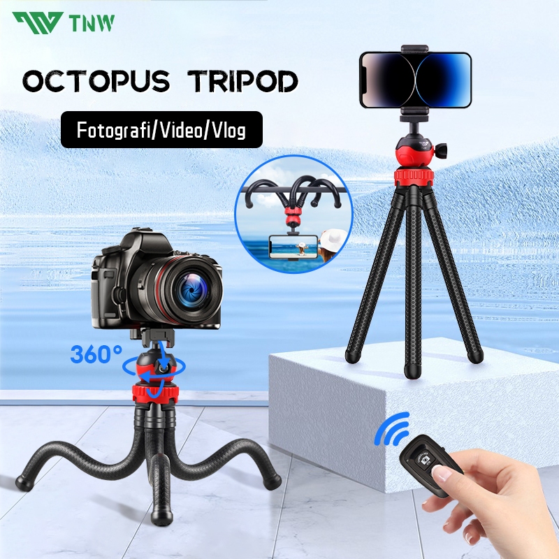 Tnw C02 Octopus ขาตั้งกล้องยืดหยุ่น Gorillapod มินิขาตั้งกล้องบลูทูธ Gorilla ขาตั้งกล้องแหนบขาตั้งกล