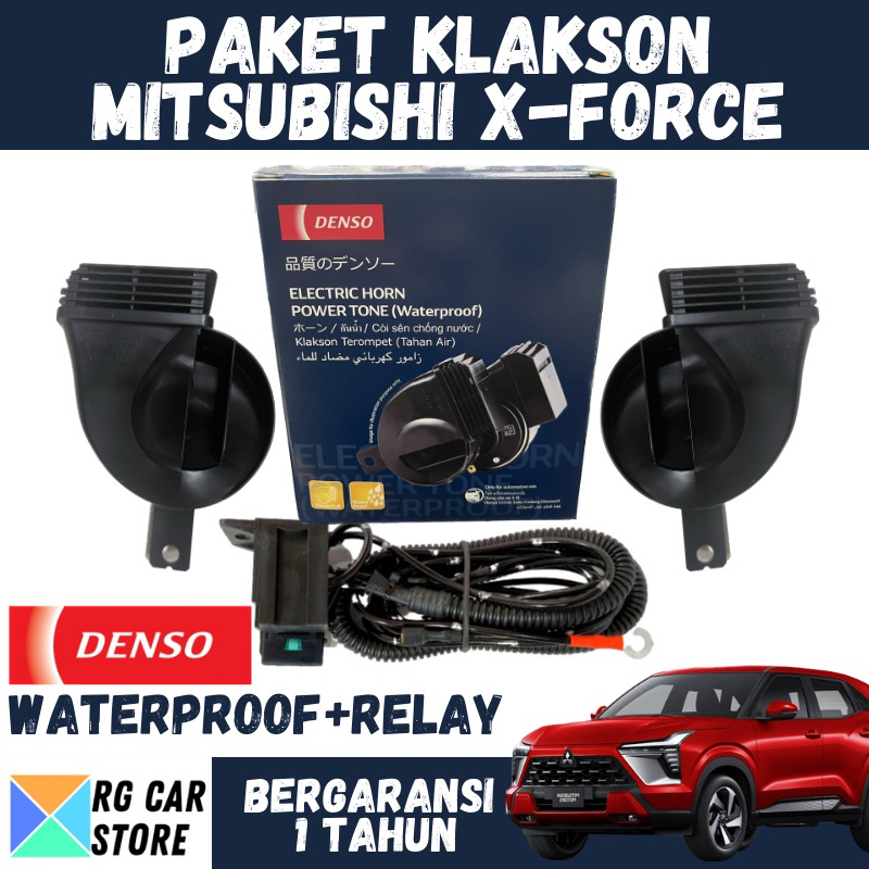 แตรรถยนต์ Mitsubishi X-Force ยี่ห้อ Denso Waterproof Plus Relay