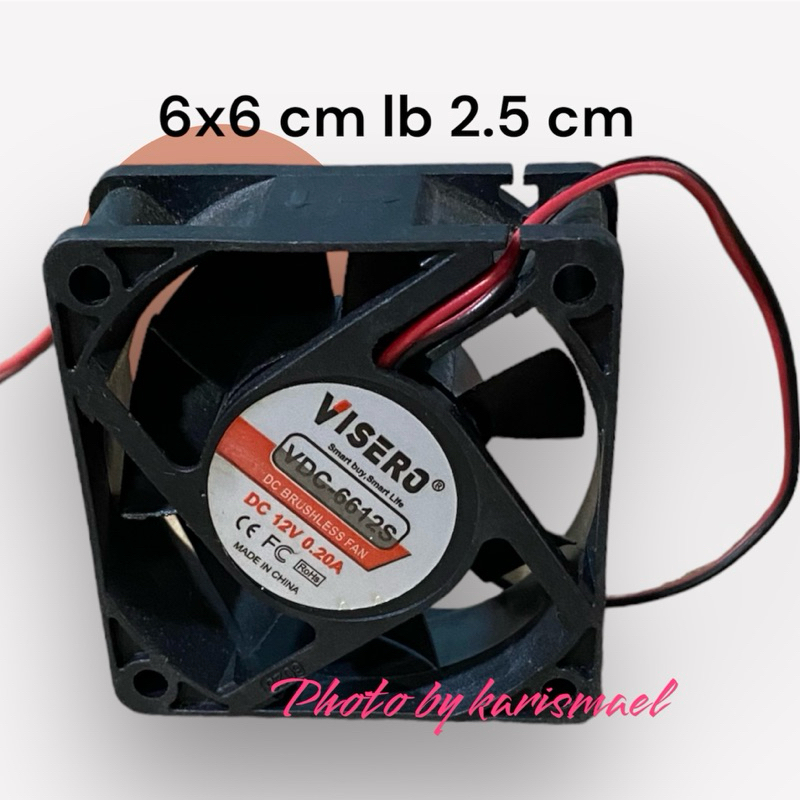 FAN COOLING FAN DC 6X6 CM 12VOLT POWER FAN