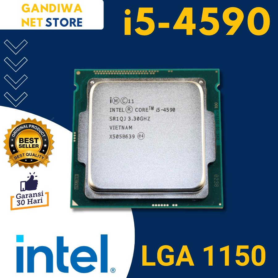 PROCESSOR CORE I5 4590 INTEL Socket 1150 รับประกัน 1 เดือน 3.30 Ghz