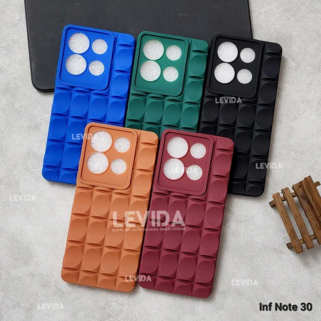Infinix Note 30 Softcase 3D Cubic Motif Finger Case Infinix Note 30