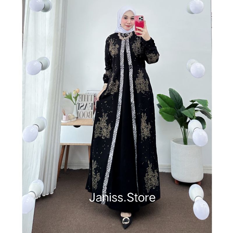 Gamis Rayon Twill Original Premium Malaman Gamis Jumbo LD 130