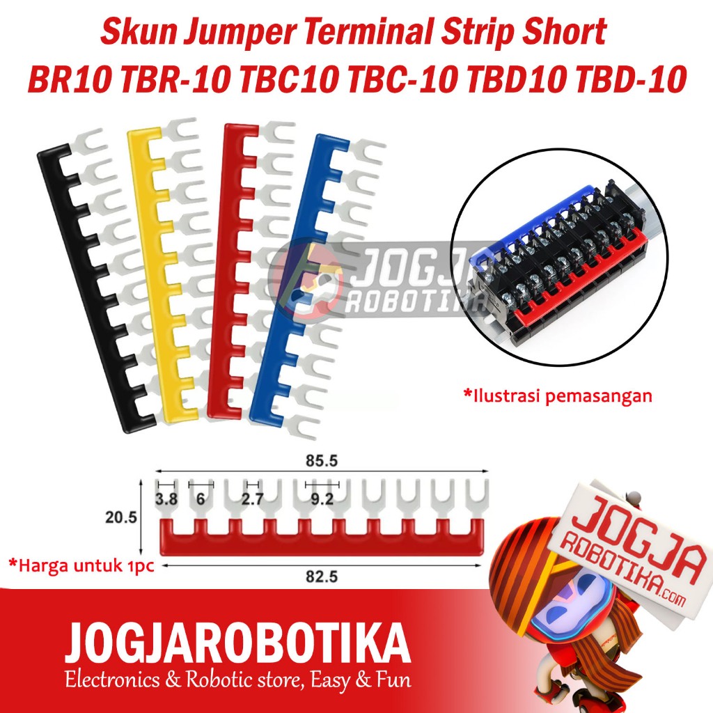 Skun Jumper Terminal Strip สั้น TBR10 TBR-10 TBC10 TBD10 TBD-10 TBD-10 TBR TBD 10A
