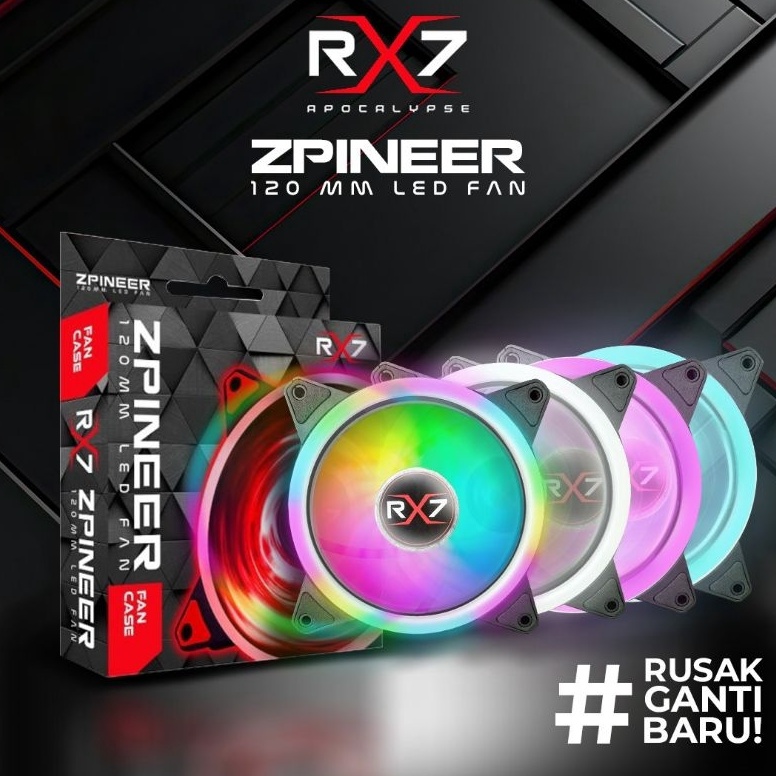 สะดวกสบายมาก..!! RX7 12CM พัดลม RGB / พัดลม RGB / พัดลมแคสติ้ง 12 ซม