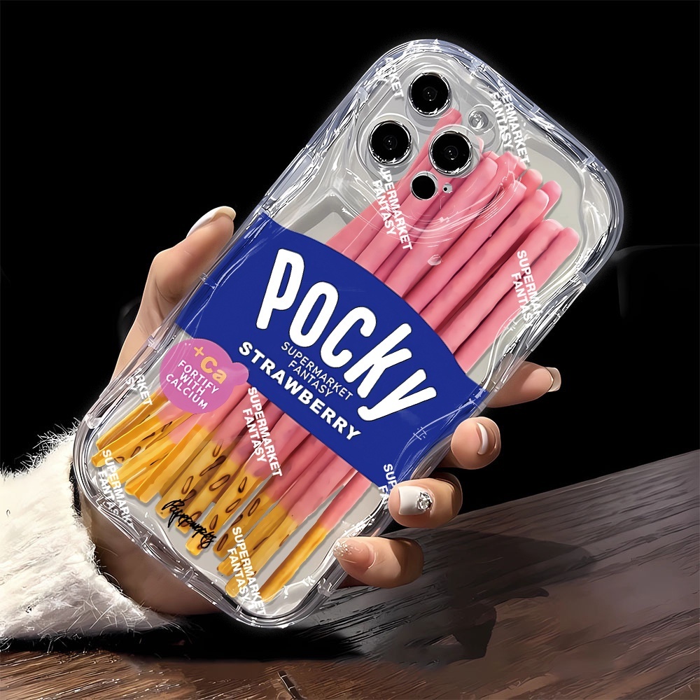 SOFTCASE SILICON CASING MELTING CLEAR SHOCKPROOF POCKY สําหรับ REALME C1 C2 5 5I C3 11 PRO+ C11 C12 