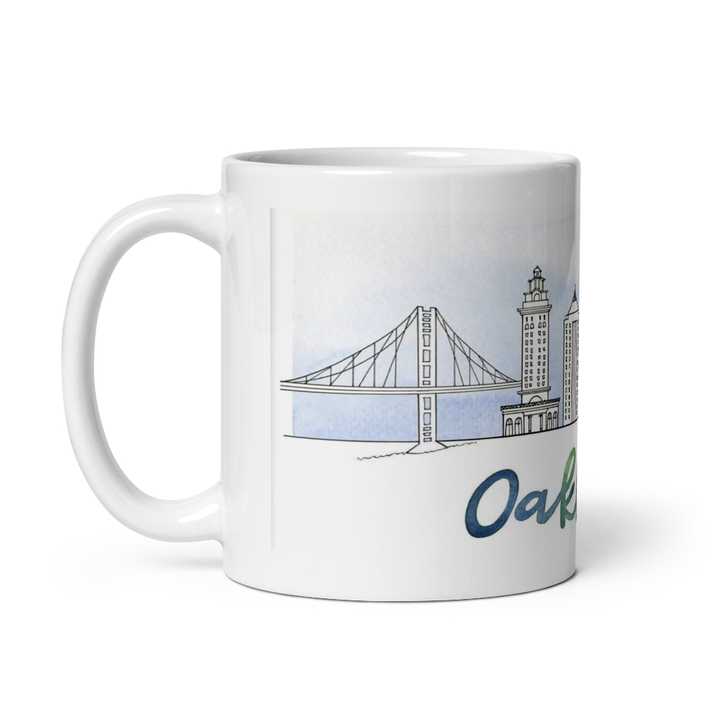 Oakland California Mug Oakland USA ของที่ระลึก Oakland USA ของที่ระลึก America Gift Mug World City v