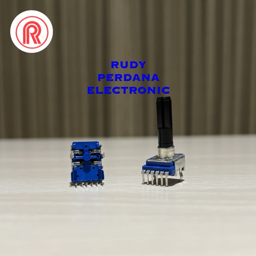 Potensio 100K 100K OHM Ω B1-04 STEREO 6P 6 PIN BLUE MIXER BENDEK FOOT