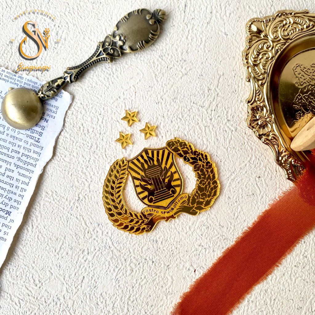 ACRYLIC MIRROR EMBLEM LOGO PROFESSIONAL LOGO POLICE TNI AD LAMBAK PGRI เม็กซิกัน SYMBOL OF THE PROFE