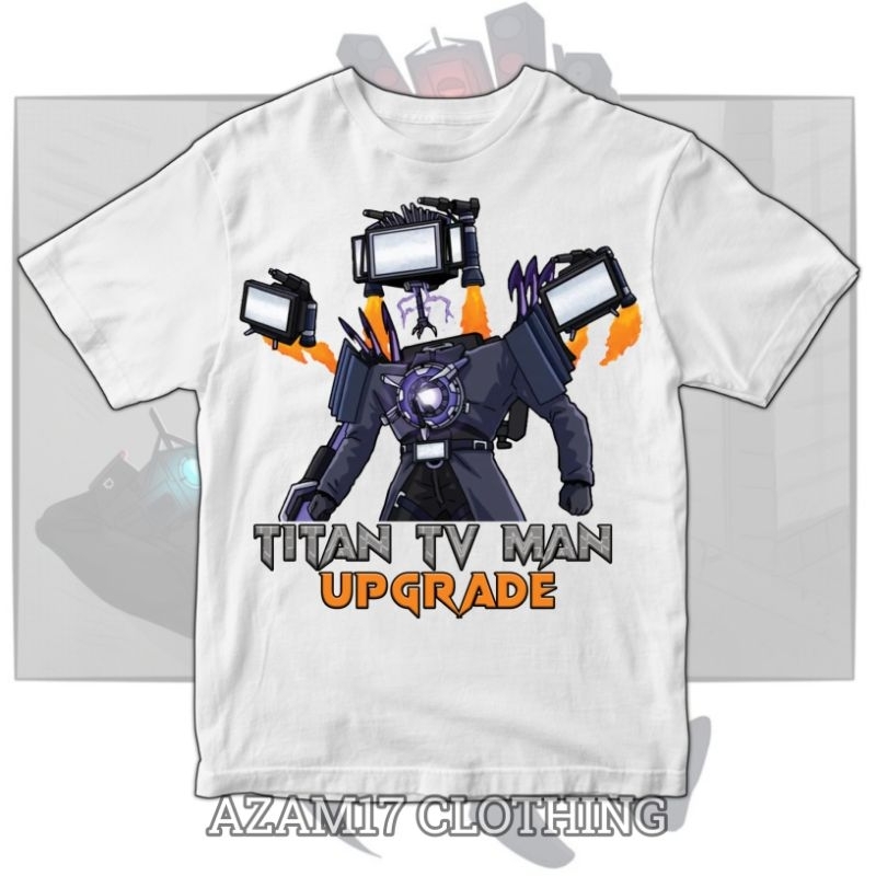 เสื้อยืด พิมพ์ลาย TITAN TV MAN UPGRADE FREE Name SKIBIDI TOILET BOSS สําหรับเด็กผู้ชาย และเด็กผู้หญิง