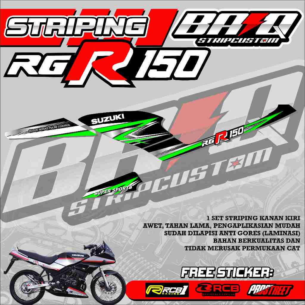 สติ๊กเกอร์ RGR 150 STRIPING - RGR 150 PREMIUM ABSTRACT STRIPING 05