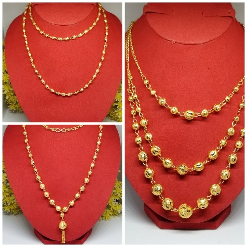 REPLIKA สร้อยคอดูไบบอลจําลองทอง 14k