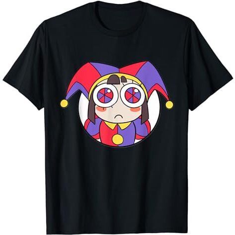 เสื้อยืดเด็กและเสื้อยืดผู้ใหญ่ Digital Circus Pomni Funny Rattha Caine Digital Circus เสื้อยืด