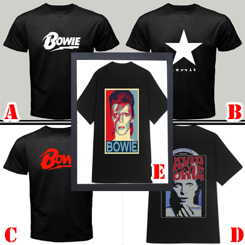 เสื้อยืด ผ้าฝ้าย 100% พิมพ์ลาย David Bowie สไตล์วินเทจ