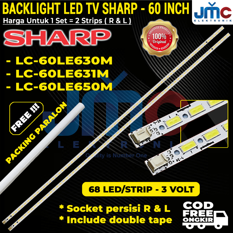 SHARP 60 NCH LED TV BACKLIGHT LC60LE630M LC60LE631M LC60LE650M LC-60LE630M LC-60LE631M LC-60LE650M 6