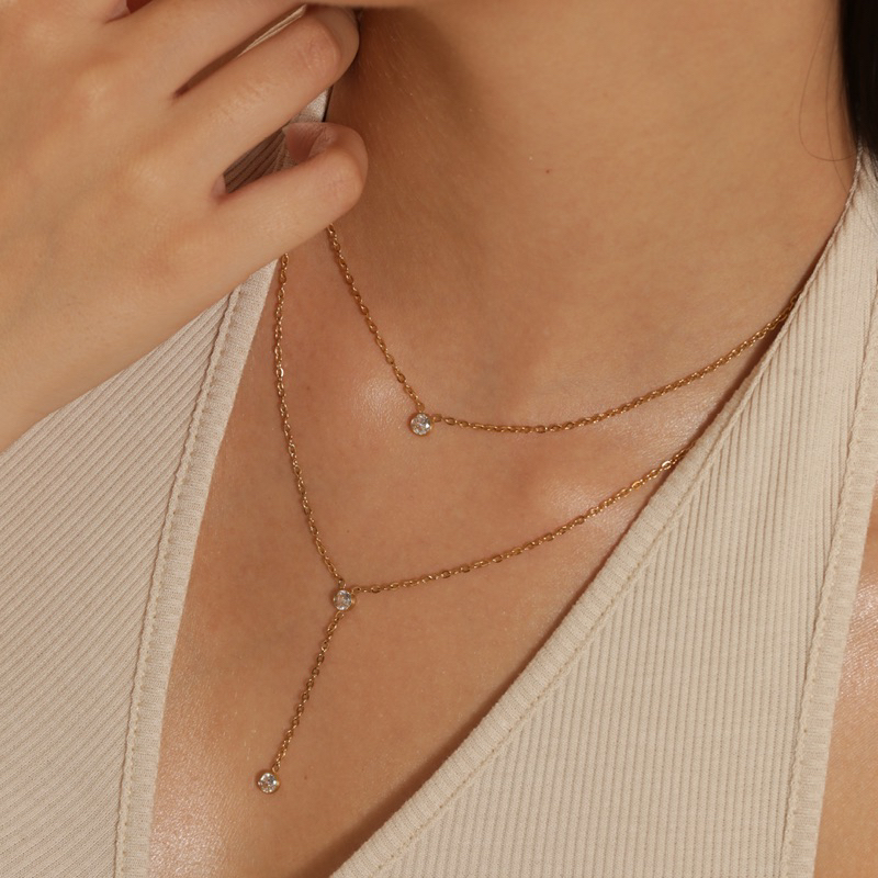 มุนเดย์ | สร้อยคอ Isla - สร้อยคอสแตนเลส 18KGP