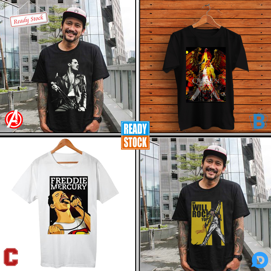 เสื้อยืด Freddie Mercury Cotton 100%