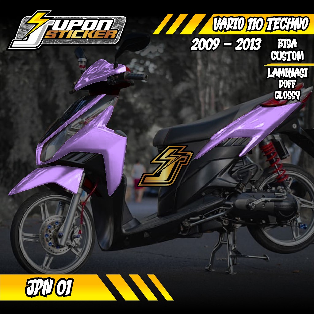Fullbody Decal สติกเกอร์ Vario 110 Techno Karbu 2009 2010 2011 2012 2013 Plain Variation JPN 01