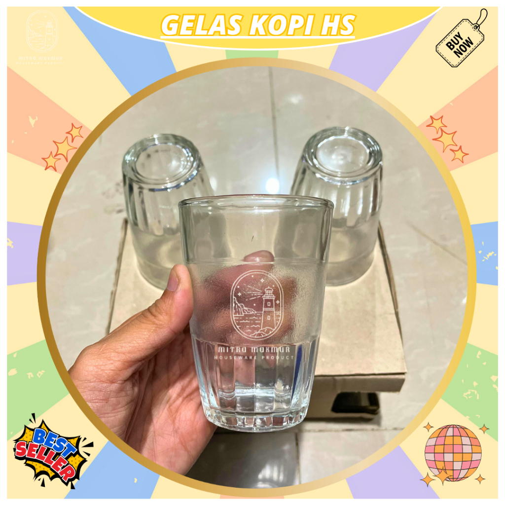 ขายถ้วยกาแฟธรรมดา / HS COFFEE CUPS @6 PC WARKOP CUPS ถ้วยแก้ว