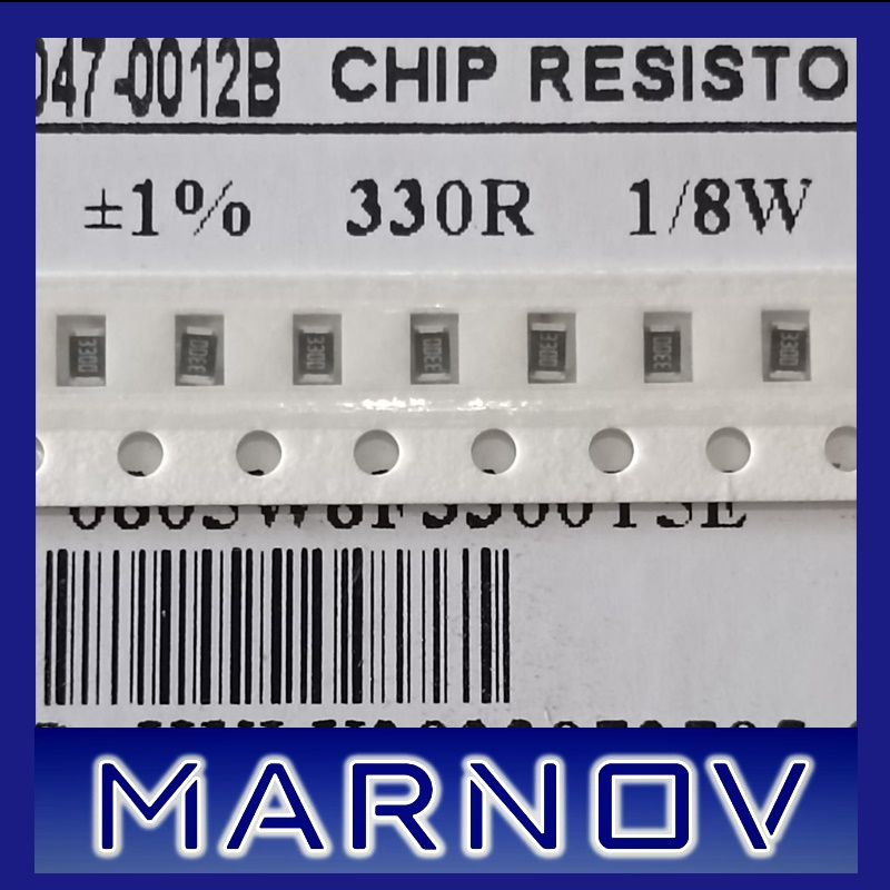 ตัวต้านทาน SMD 0805 330 1% ม้วนม้วน 330R ม้วนม้วน