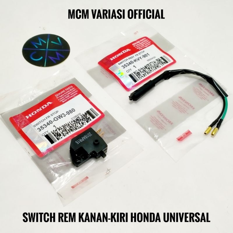 สวิตช์เบรกขวาด้านหน้า HONDA UNIVERSAL Beat Scoopy Vario Esp Fi 125 150 Supra x x125 Kharisma CBR Pcx