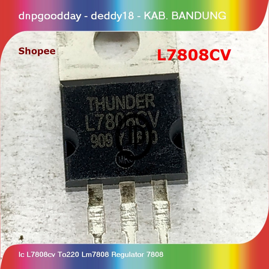Ic l7808cv to220 lm7808 ตัวควบคุม 7808