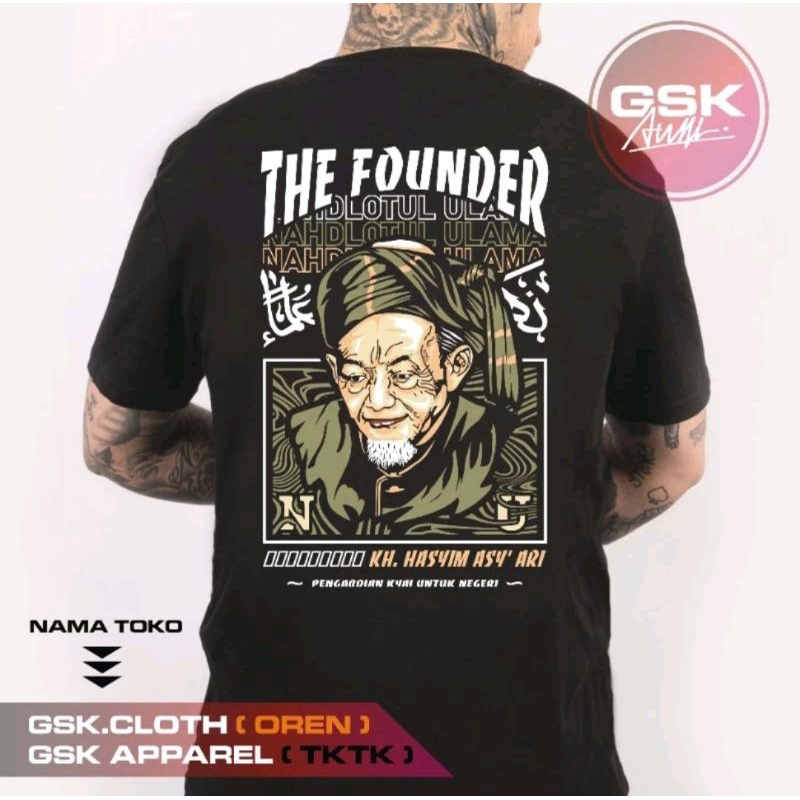 KH HASYIM ASY ARI THE FOUNDER เสื้อยืด