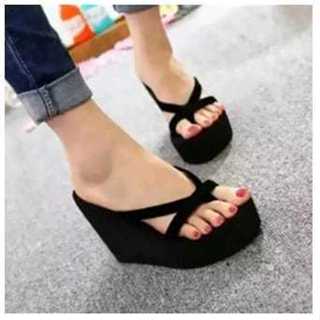 CK 99 รองเท้าแตะผู้หญิง Cross Wedge 5 ซม. 36/40