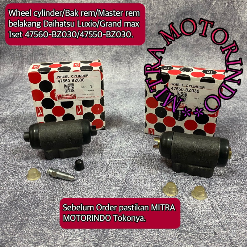 กระบอกล้อ/ถังเบรค/กระบอกเบรคหลัง Daihatsu Luxio/Grand Max 1 ชุด 47560-BZ030/47550-BZ030