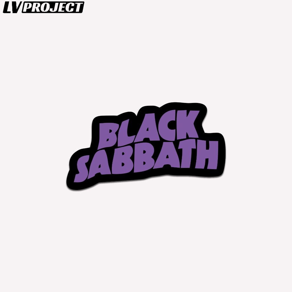 Black Sabbath Rock Band Sticker หมวกกันน็อคกีตาร์โลหะ HP Sticker