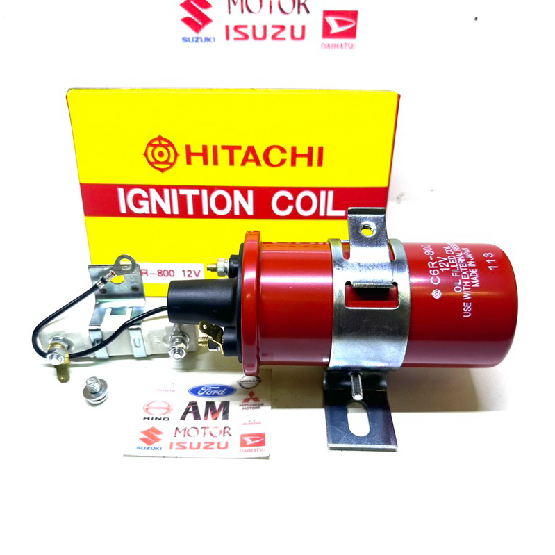 Igniton Coil kijang ขวดยาวหรือคอยล์ 12v HITACHI