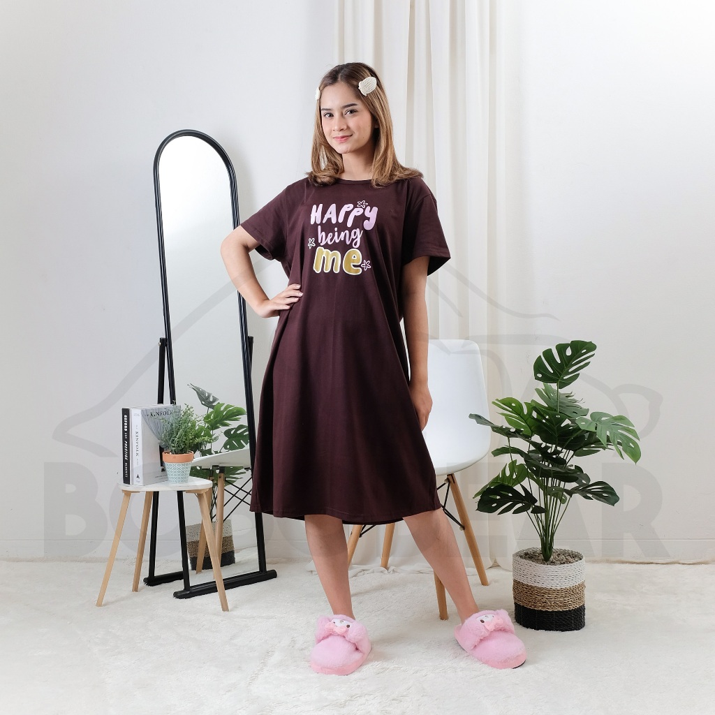 Bobobear Home Dress Daster สําหรับผู้หญิงผู้ใหญ่ Happy