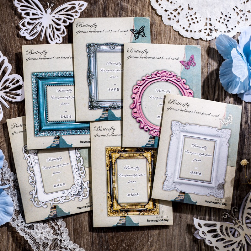 [HARU] Butterfly Dream Vintage Frames Journaling Scrapbook Deco Paper Journal kit Motif Paper