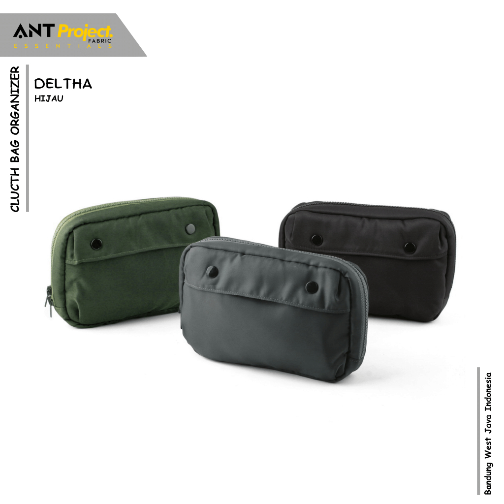 Ant PROJECT - DELTA Clutch Organizer Hand Bag - กระเป๋า